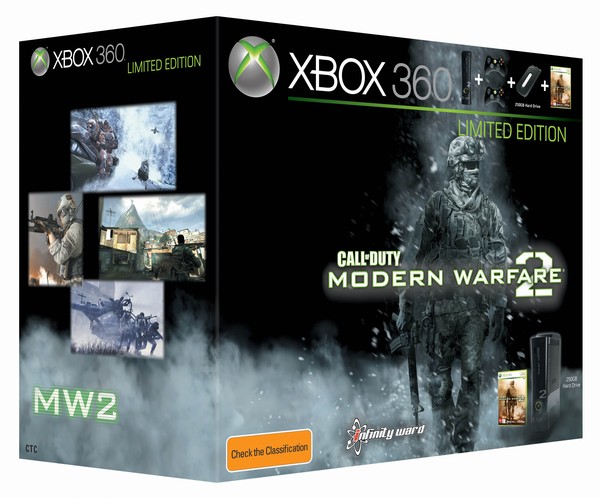 Xbox 360 Modern Warfare 2 console 